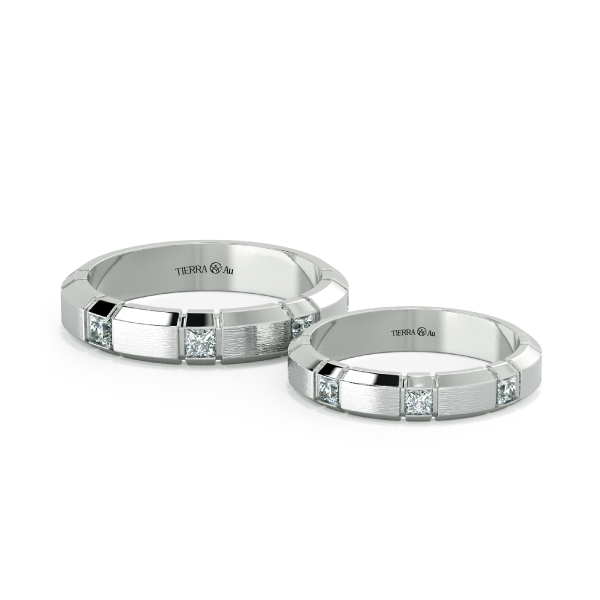 Modern Wedding Band Set NCC2017 1